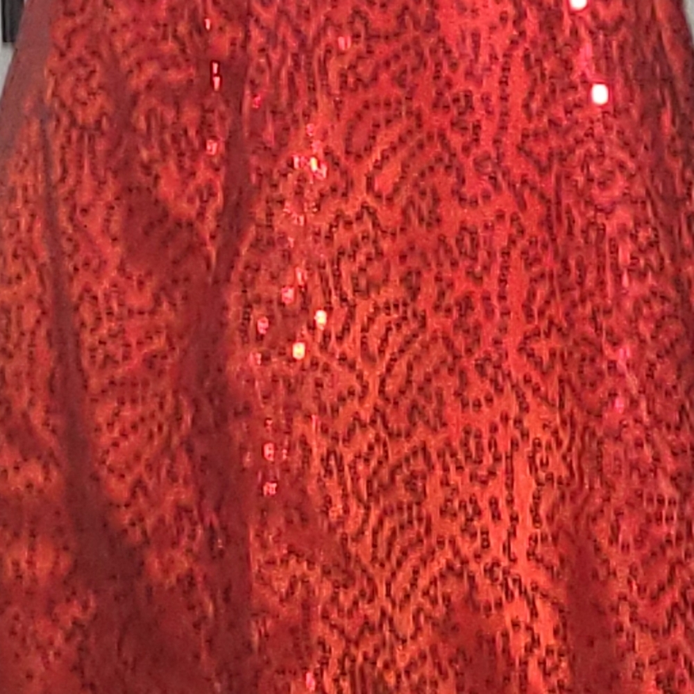 Little girls pageant Dress. No tags bought new but never worn. Red floor length